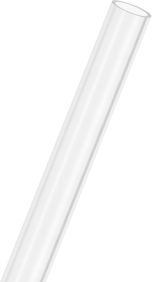 M METERXITY Clear Plastic Tube, 9mm[0.35"] ID x 11mm[0.43"] OD High Impact Rigid Polycarbonate Round Pipes for Water Plumbing/Lighting/Aquariums/Models, Plastic Tubing [305mm/12IN]