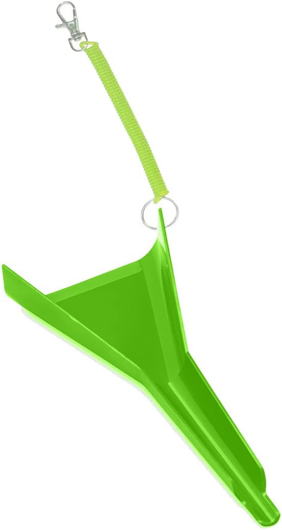 DryFur Hook On Pet Carrier Door - Water Funnel Spout - Guides Water into Dish (Green)