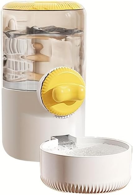 GPY Automatic Hanging Gravity Siphon Water Dispenser, 30oz Large Capacity Rabbit Water Bottle Guinea Pig Bunny Water Dispensers Small Animal Water Bottle（Water Dispenser only, Yellow