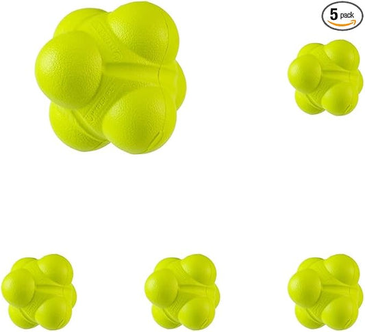 Hyper Pet Fetching Dog Toys - Throwing Bumpy Ball Dog Toy Made with EVA Foam - Lightweight & Floats on Water (Pack of 5)