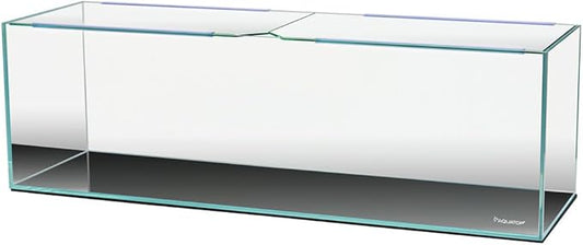 Aquatop 18 Gallon High Clarity Rimless Aquarium, Tall Bookshelf Style Glass Fish Tank, 35.4 x 10.6 x 11 in, HCA-18G