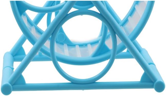 Hamster Wheel Sports Running Ball, Plastic Hamster Exercise Round Wheel, Small Animals Jogging Silent Spinner, Pet Rotatory Toy Accessories (Blue)
