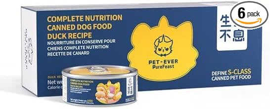 Poultry Recipe Wet Dog Food, Grain Free - BPA Free - Natural Raw Dog Pate Food (Pack of 6) 3.5 Ounce Cans