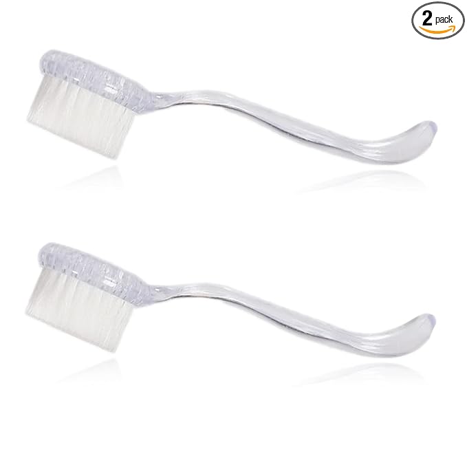 2 Pack Hamster Brush, Hedgehog Cleaning Supplies, Guinea Pig Massage Combs - Transparent