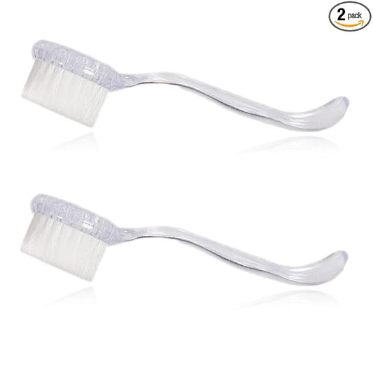 2 Pack Hamster Brush, Hedgehog Cleaning Supplies, Guinea Pig Massage Combs - Transparent