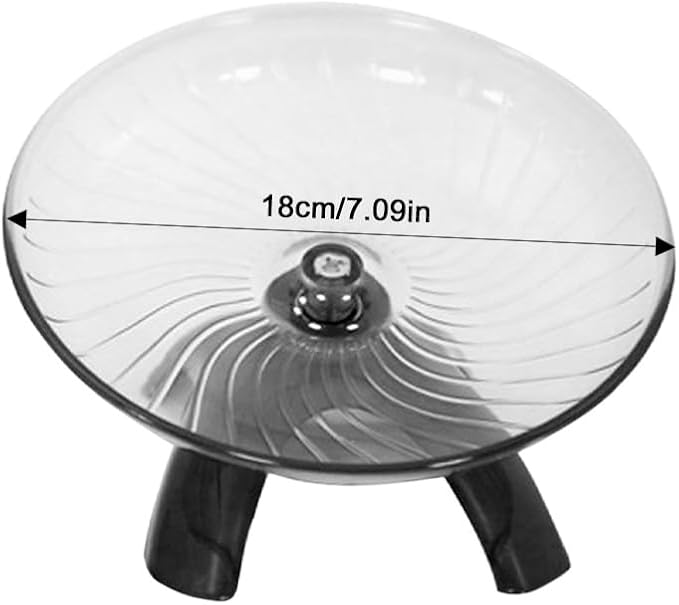 Silent Hamster Wheel,Small Pets Exercise Wheel Hermit Crab Spinner Exercise Running Wheels for Gerbil Ferret Chinchilla and Dwarf Hamster(7.09 inch,Color:Grey)