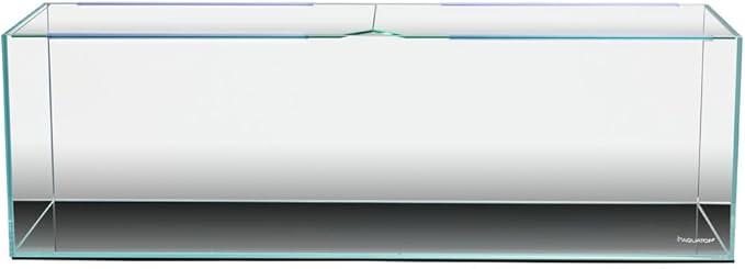 Aquatop 18 Gallon High Clarity Rimless Aquarium, Tall Bookshelf Style Glass Fish Tank, 35.4 x 10.6 x 11 in, HCA-18G