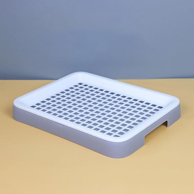 Rabbit Potty Training Litter Box, Guinea Pig Litter Box Detachable Plastic Rabbit Potty Tray Hamster Toilet Box for Small Animal
