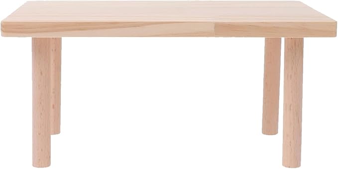 Hamster Play Platform Wooden Cage Accessory for Small Hamsters, Natural Multi-Level Climbing Playground & Rest Area, Enrichment Habitat Decor for Dwarf Syrian Hamsters