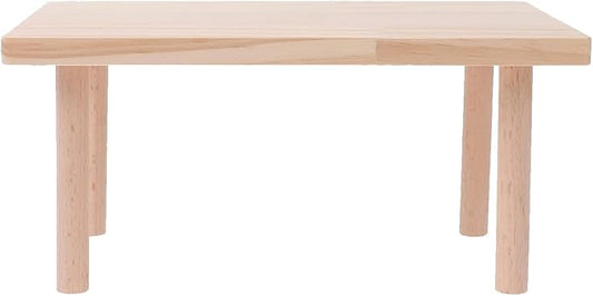 Hamster Play Platform Wooden Cage Accessory for Small Hamsters, Natural Multi-Level Climbing Playground & Rest Area, Enrichment Habitat Decor for Dwarf Syrian Hamsters