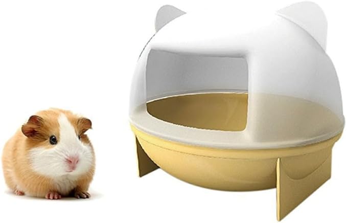 UPKOCH Pet Hamster Small Animal Bathroom House Cat Ears -Friendly Material Easy to Clean for Guinea Pig Critter Keeper Random Color