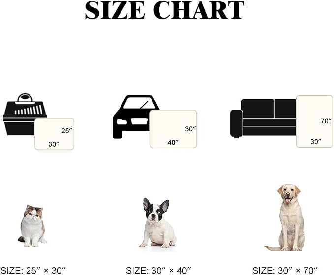 Qeils Pet Blankets for Couches, Waterproof Dog Blankets for Large Dogs, Sherpa Fleece Puppy Blanket, Soft Plush Reversible Dog Blanket, Couch Cover for Dogs Washable, 30"X70", Grey Paw Print
