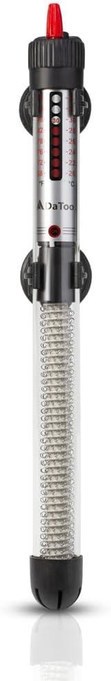 DaToo Aquarium Heater Fish Tank Heater Submersible 200 Watt, 1 Yr Warranty