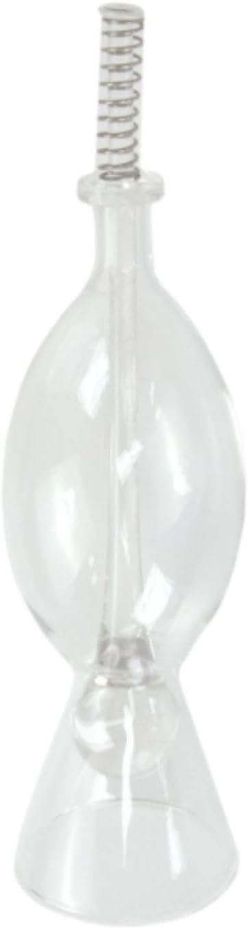 Baoblaze Glass Fishes Food Dispenser Fishtank Accessories Multipurpose Transparent Press Type Feeding Tool for Tropical Fishes Goldfish, Oval