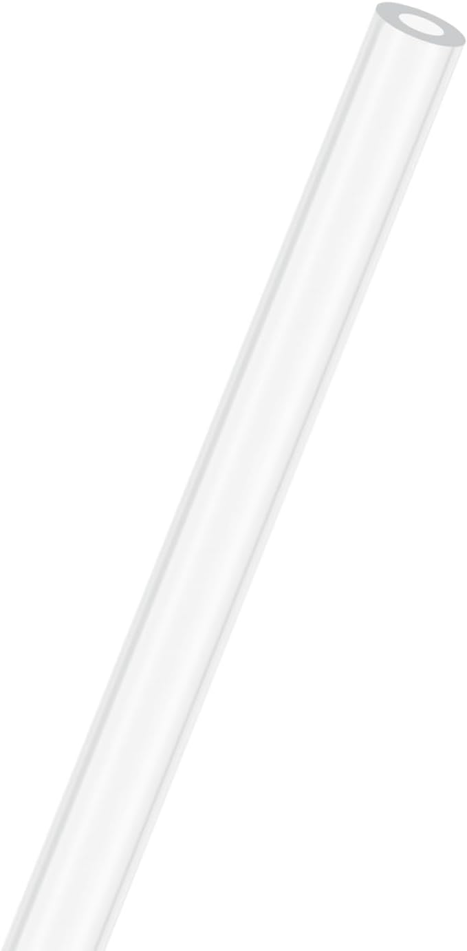 M METERXITY Clear Plastic Tube, 3mm[0.12"] ID x 6mm[0.24"] OD High Impact Rigid Polycarbonate Round Pipes for Water Plumbing/Lighting/Aquariums/Models, Plastic Tubing [305mm/12IN]