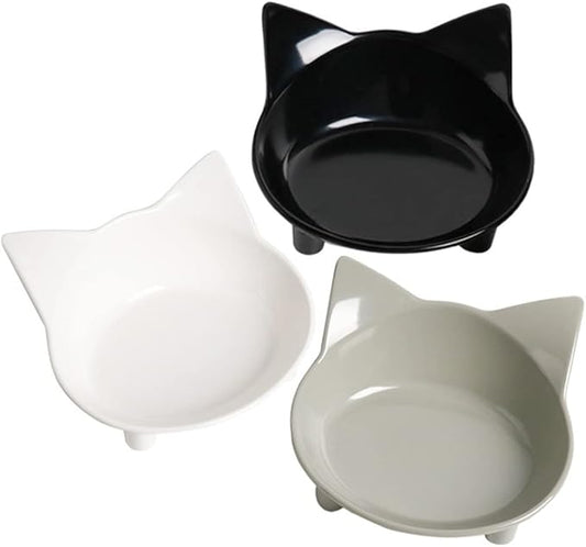 Dog Food Bowl & Cat Bowl – Non-Slip, Wide, Shallow Pet Dish for Whisker Fatigue Relief, Safe Food-Grade for Puppies & Rabbits