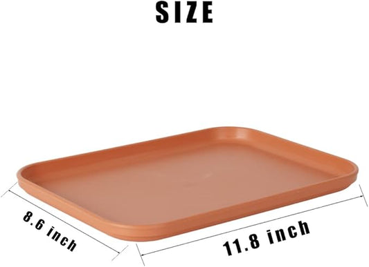 Reptile Large Water Dish, Tortoises Food Bowl - M (11.8 * 8.6 * 0.6)