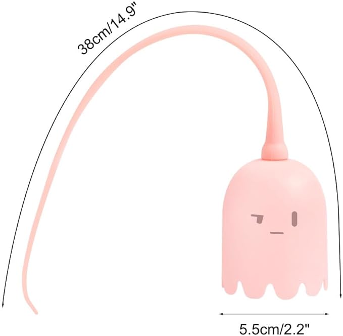 DONGKER Cat Wand Toy,Automatic Silicone Tail Cat Teaser Toy Rechargeable Kittens Self Play Toy for Indoor Cats Bored Stress Relief