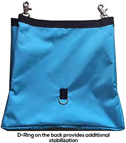 4-Opening Hay Bag for Rabbits, Guinea Pigs & Chinchillas, Hanging Hay Feeder, 18 x 11 x 1.5 in, 1000D Nylon, 6-Month Warranty (Green, 18" x 11" x 1.5")