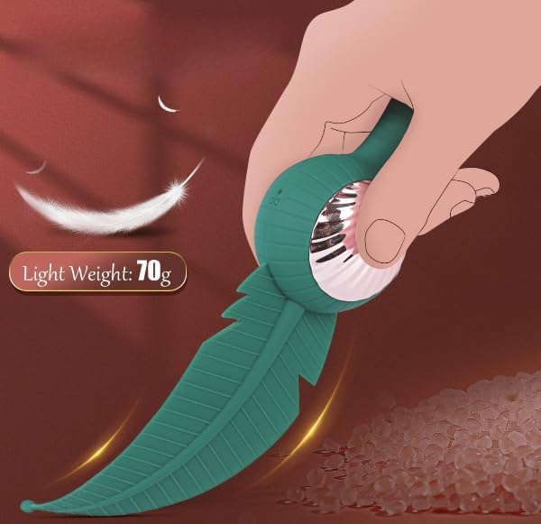 Multi-Speed Teasing Wand with Sensual Feather Tickle for Couples RZ37833