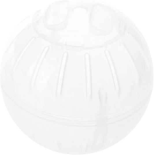 1Pc Silent Exercise Ball Plastic Spinner Hamster Running for Sugar Gliders Mice Gerbils Small Animal Exercise Wheels Multiple Colors Hamster Exercise Ball，Animal Health Supplie（White）