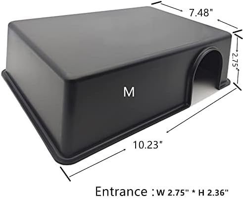 LEOTERRA Snake Hide Reptile Hide for Snake Lizard Gecko and Baby Ball Python Use10.23"x7.48"x2.75" (M) Durable and Easy to Clean.Can Also be Used as a mole, Hamster, Guinea Pig, Ferret Hideout (4pcs)