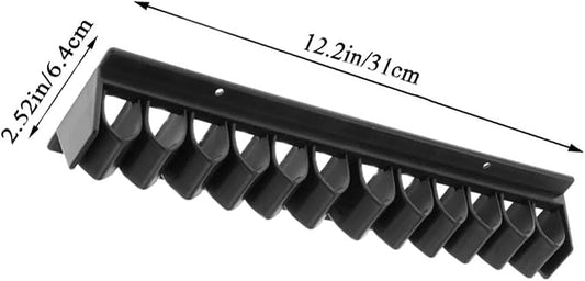 Leadigol Horse Whip/Crop Holder, Wall Mounted Whip Rack Horse Whip Crop Holder Rack, 12 Tack Storage Rack,Holds up to 12 Whips or Crops