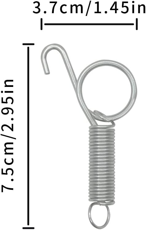 10 Pack Rabbit Cages Door Metal Finger Spring Latch Hook Multi-Functional Pet Cages Door Spring Latch for Fixing Small Animal, Rabbit, Dog, Cat, Parrot, Guinea Pig,Squirrel, Pet Cage Door