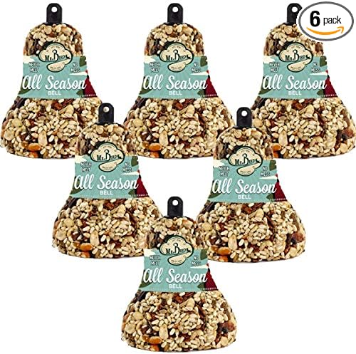 Mr. Bird 6-Pack All Season Fruit & Nut Wild Bird Seed Bell 14 oz.