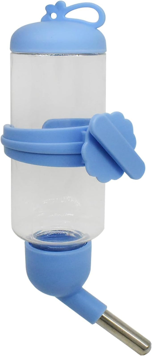 125ml Guinea Pig Water Bottle/Feeder for Hamsters/Hedgehogs/Gliders/Rabbit/mouses/Other Small Pets and Animals,Suitable for Cages, Boxes or Wall-Mounted (Blue, 125ml)