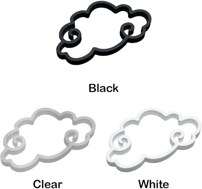 Fish Feeding Portals for Betta & Aquariums | Floating Food Rings & Breathing Windows (Multiple Shapes & Colors) (Cloud - Clear)