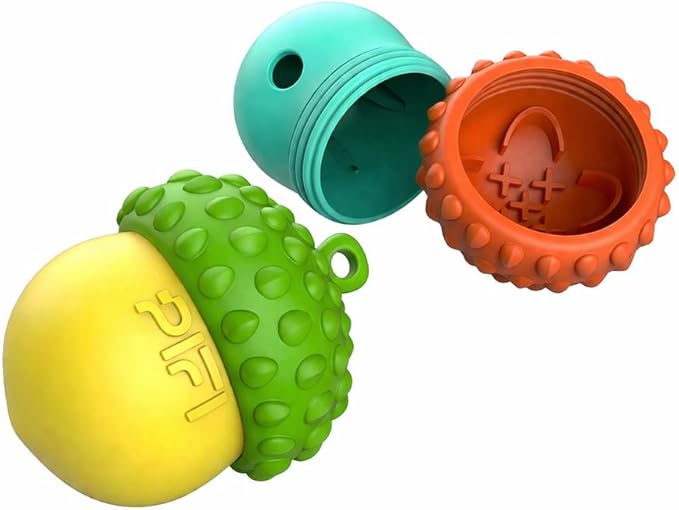 PiFi Interactive Dog Toys for Small Dogs, Treat Dispensing Dog Toy for Wet, Dry & Frozen Treats, Slow Feeder & BPA-Free Enrichment Toy, Twist-Apart Easy-Clean Design