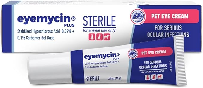 EYEMYCIN Pet Eye Health for Dogs, Cats, Cattle, Sheep, Horses, Birds and Puppies, Kitten (1 Pack)