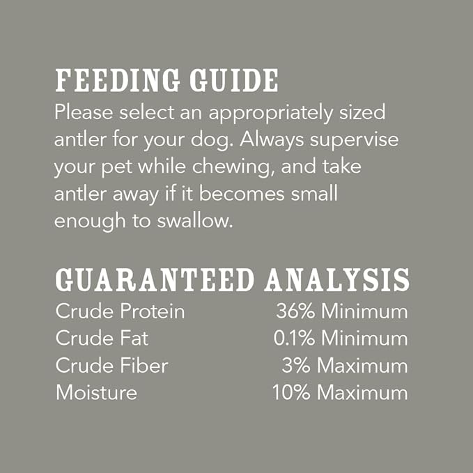 WAG Split Elk Antler, Medium, for Dogs | Naturally Shed | 15-30 lbs | Pack of 4