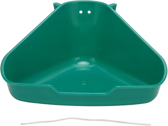 Small Animal Corner Litter Box, Fanshaped Rabbit Litter Box Odorless Reinforced Sturdy for Guinea Pigs (Small)