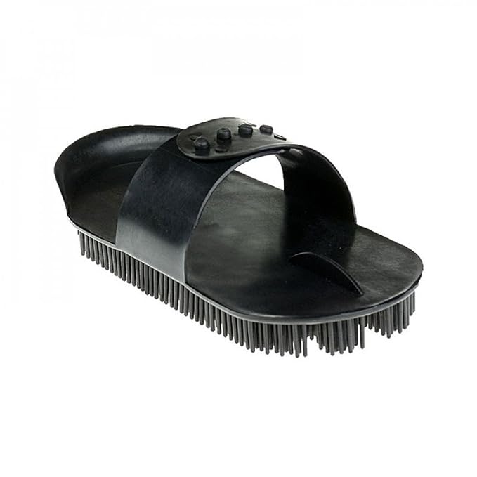 Horze Plastic Curry Comb - Black - One Size