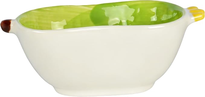 Small Ceramic Hamster Water Bowl Guinea Pig Food Bowl Cute Ferret Rat Chinchilla Rabbit Feeding Dish Young Animal Feeder (Green)