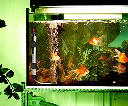 Aquarium Heater Submersible Betta Fish Tank Heater with Suction Cups Auto Thermostat Heater Marine Saltwater and Freshwater (100W)