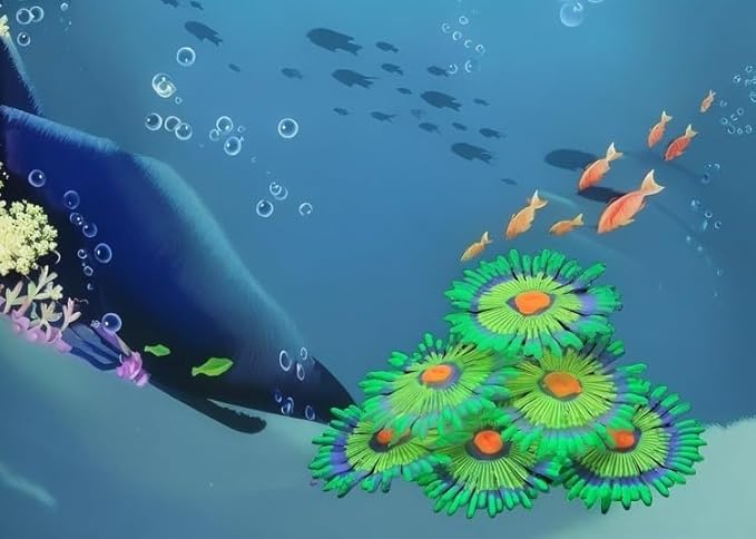 ZtohPyo Glowing Effect Fish Tank Aquarium Decorations, Artificial Silicone Plants Ornaments for Fish Tank Landscape Decor Glow in The Dark Soft Anemone for Small Fish Bowl Decor