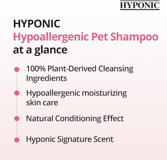 HYPONIC Hypoallergenic Premium Dog Shampoo (Volumizing, 10.1 oz) - Professional Dog Grooming Shampoo, Poodles, Bichons and/Dogs requiring Volume