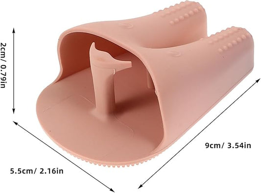 Baluue Silicone Face Scrubber 3pcs Soft Manual Facial Cleansing Brush for Exfoliating and Deep Cleaning Cute Rabbit Ear Design for Men and Women Skin Care