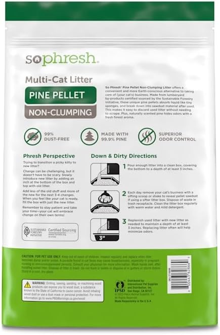 So Phresh by Petco Pine Pellet Non-Clumping Cat Litter 40 lbs.