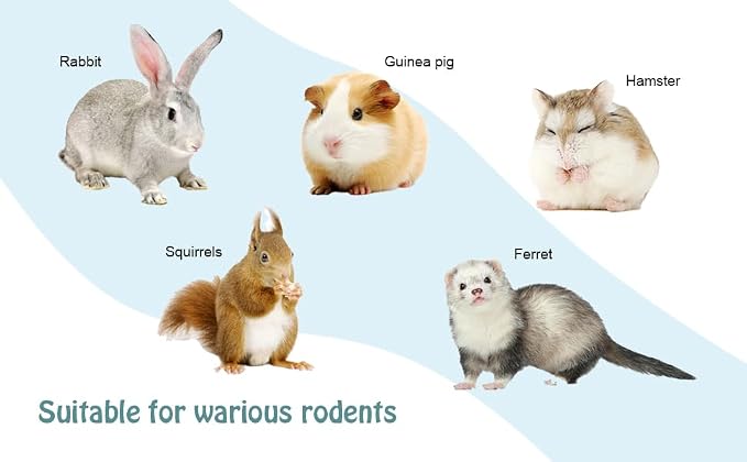 6pcs Stainless Steel Rabbit Water Nipples Automatic PVC Tees Rodent Waterering System