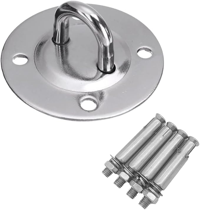 Eye Ceiling Hook Swing Hangers 700LB Capacity for Punching Bags Hanging Chair Hammocks Swing Trapeze Yoga (90mm Diameter)