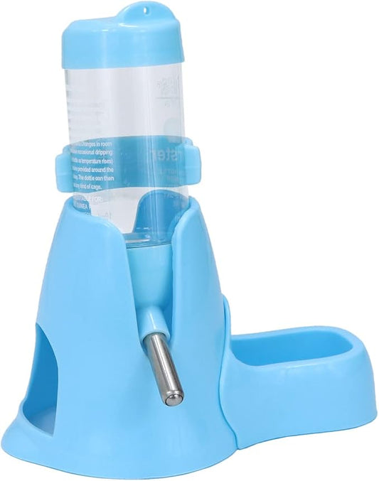 Litewoo 3 in 1 Hamster Water Bottle Small Animal Water Bottle with Food Container Base Hut Hanging Pet Automatic Feeding Drinking Dispenser for Dwarf Hamster Rats Mouse Gerbil Mice