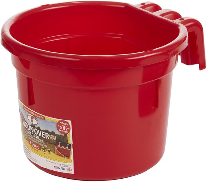 Duraflex 8 Quart Hook Over Feed Pail