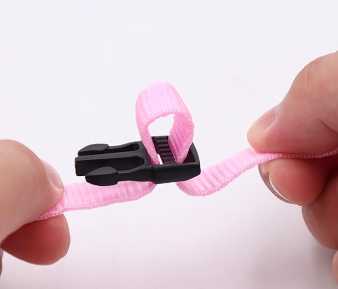 Dog Muzzles Suit, 7 PCS Adjustable Breathable Safety Small Medium Large Extra Dog Muzzles for Anti-Biting Anti-Barking Anti-Chewing Safety Protection (Pink)