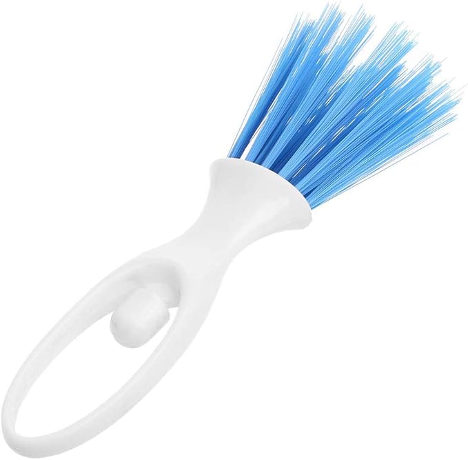 SEIS 3 Pack Hamster Dustpan and Broom Set Mini Guinea Pig White Dancer Design Besom Chinchillas Sweeper Cavy Cage Clean Hedgehogs Scooper for Small Animal (Blue)