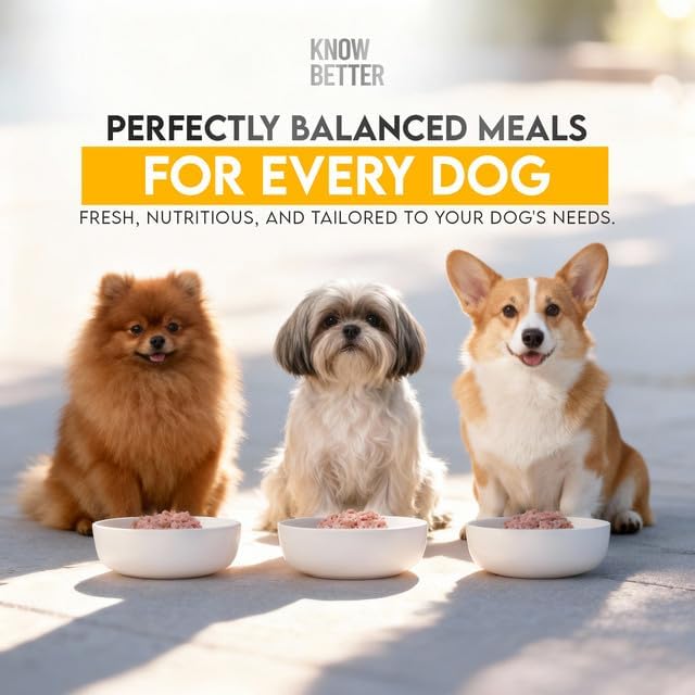 Know Better Chicken Recipe Homemade Dog Food Premix - Complete Raw or Homemade Meal Mix for Small Breeds - Puppies & Adults - Easy-to-Prepare Balanced Nutrition - Pet Food Supplies - 4.8 Oz