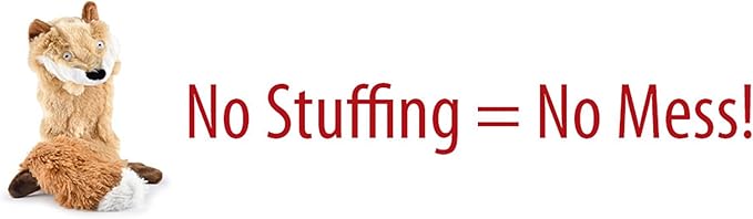 Jeffers Pet Thinnies Unstuffed with Squeaker, No Rope Dog Toy – 21" Plush Raccoon, Flat Stuffing Free Chew Toy for Dogs & Puppies – Soft, Durable, Interactive Play, Fetch, Tug, Training, Teething